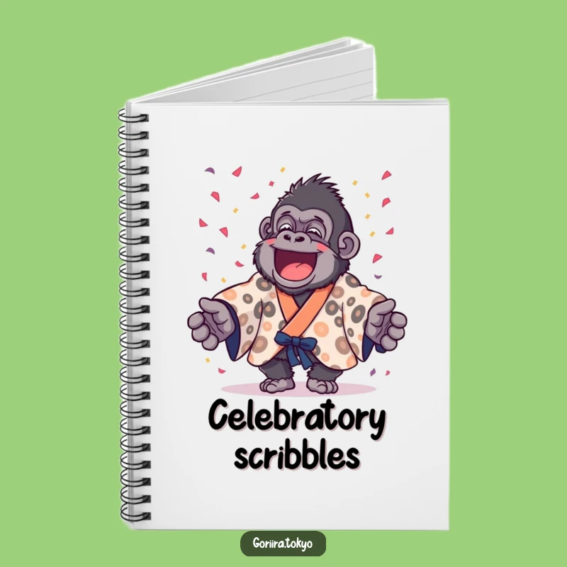 Funny Gorilla Confetti Party Notebook: Jot Down Celebratory Ideas